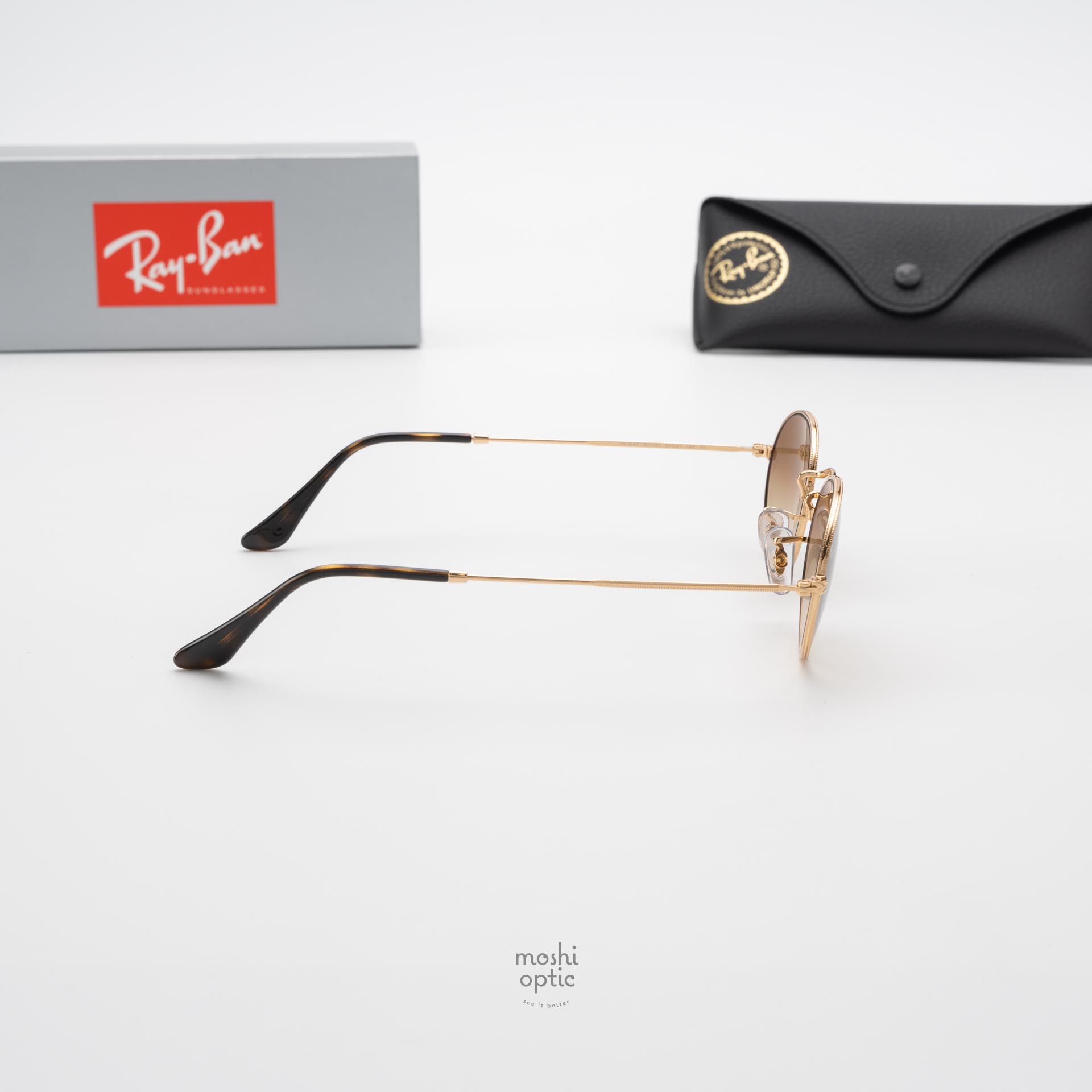RayBan RB3547 Oval 001/51 Arista Gold