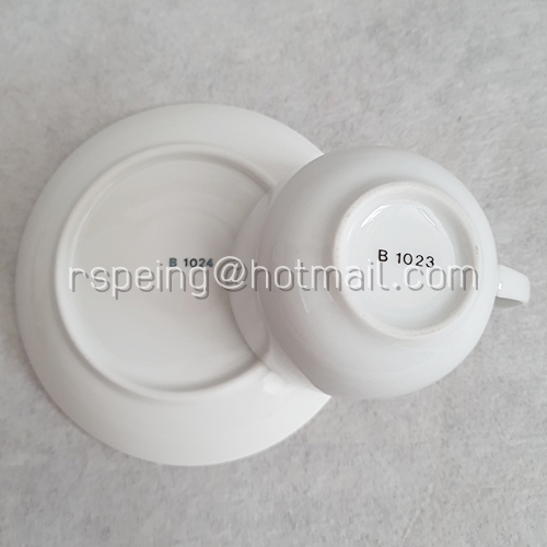 ชุดแก้วชากาแฟ B1023 และจานรองแก้ว B1024 สายการบินอินโดนีเซีย (Garuda)