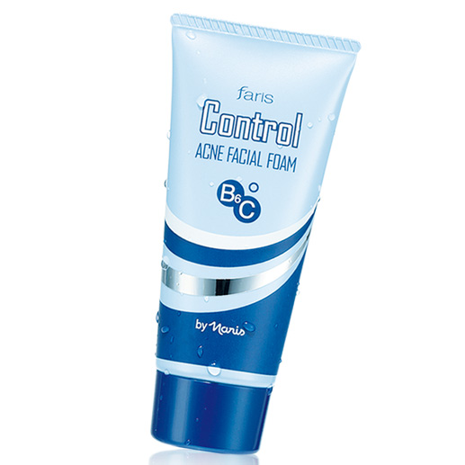 โฟมล้างหน้าสำหรับผู้มีปัญหาสิว ฟาริส คอนโทรล แอคเน่ โฟม ขนาด 60 กรัม / Faris Control Acne Facial Foam 60 g.