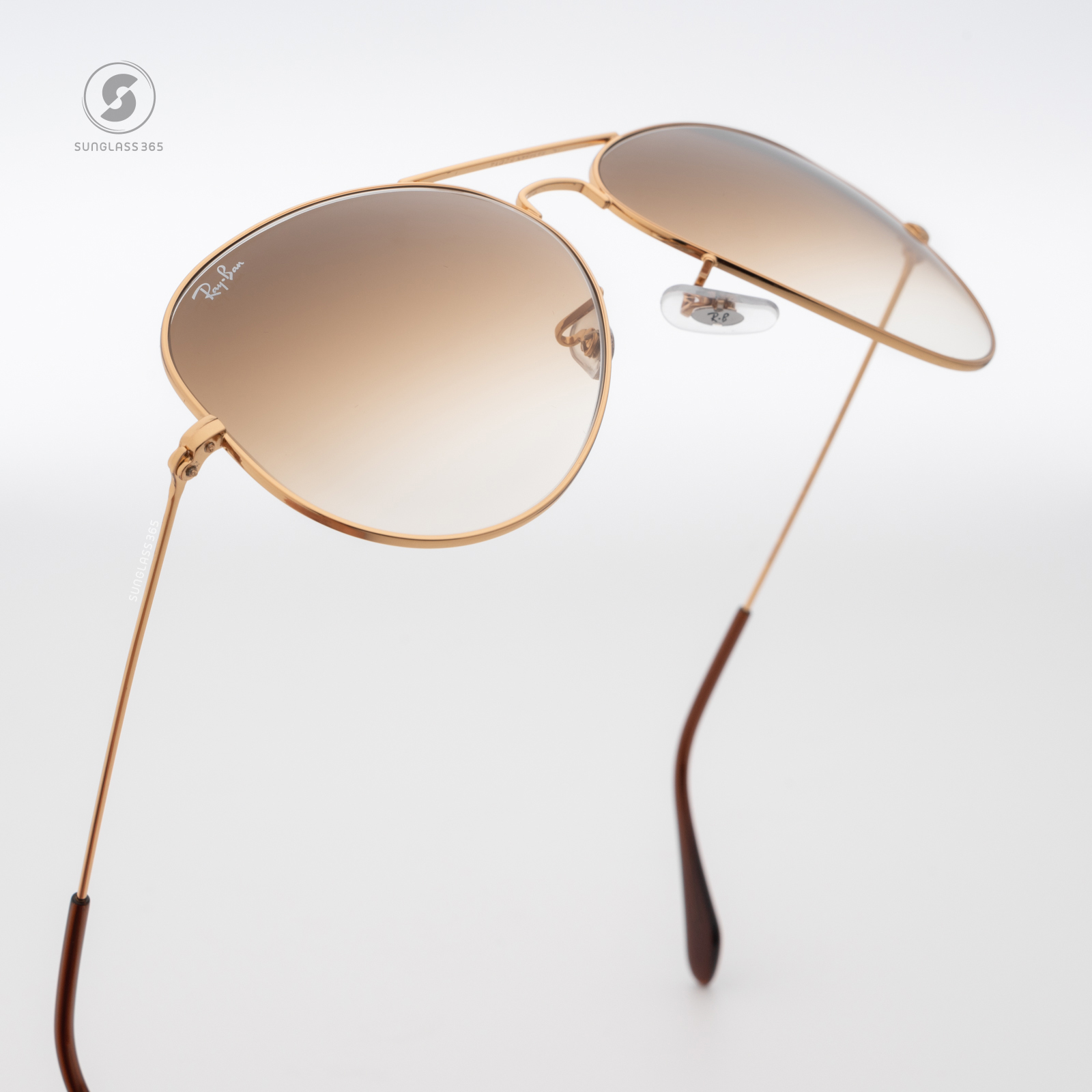 RayBan RB3025 001/51 Aviator Brown Gradient Gold Frame
