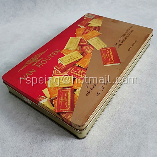 กล่องช็อกโกแลต Van Houten Milk Chocolate Neapolitans Milk, Mocha & Orange ยุุค 90