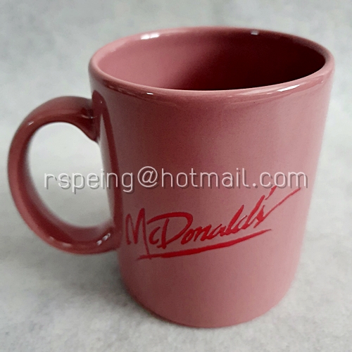 ถ้วย mug Mcdonald สีโอลด์โรส พร้อมกล่อง