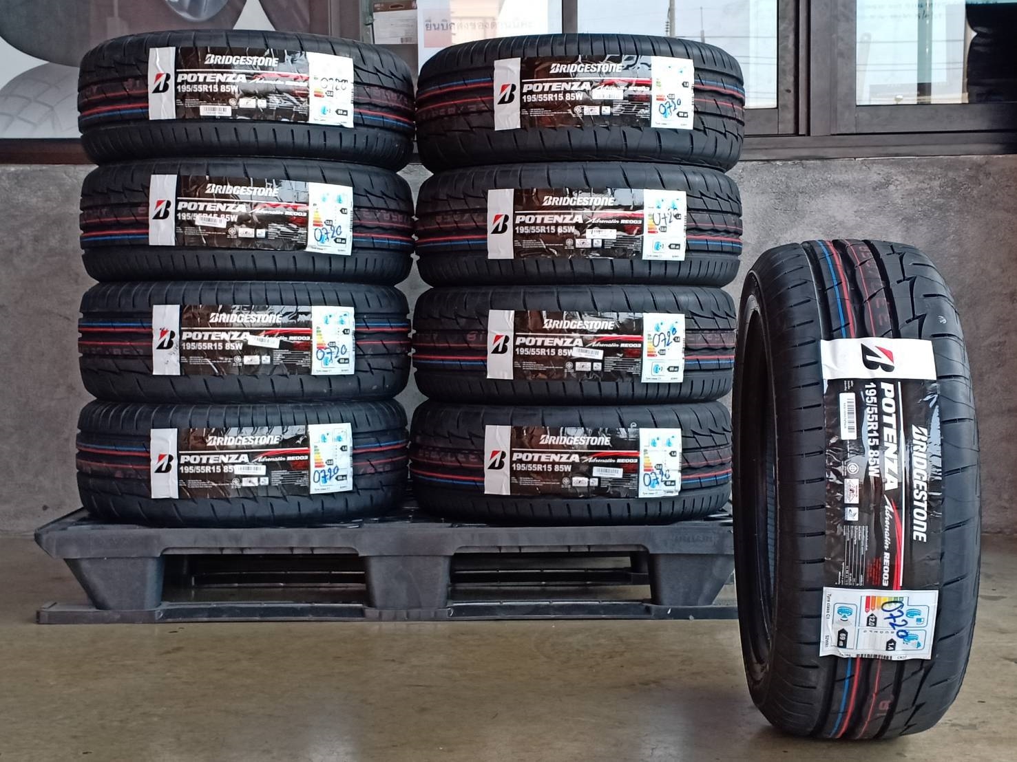 BRIDGESTONE 195/55R15 POTENZA RE003 85W MADE IN THAILAND