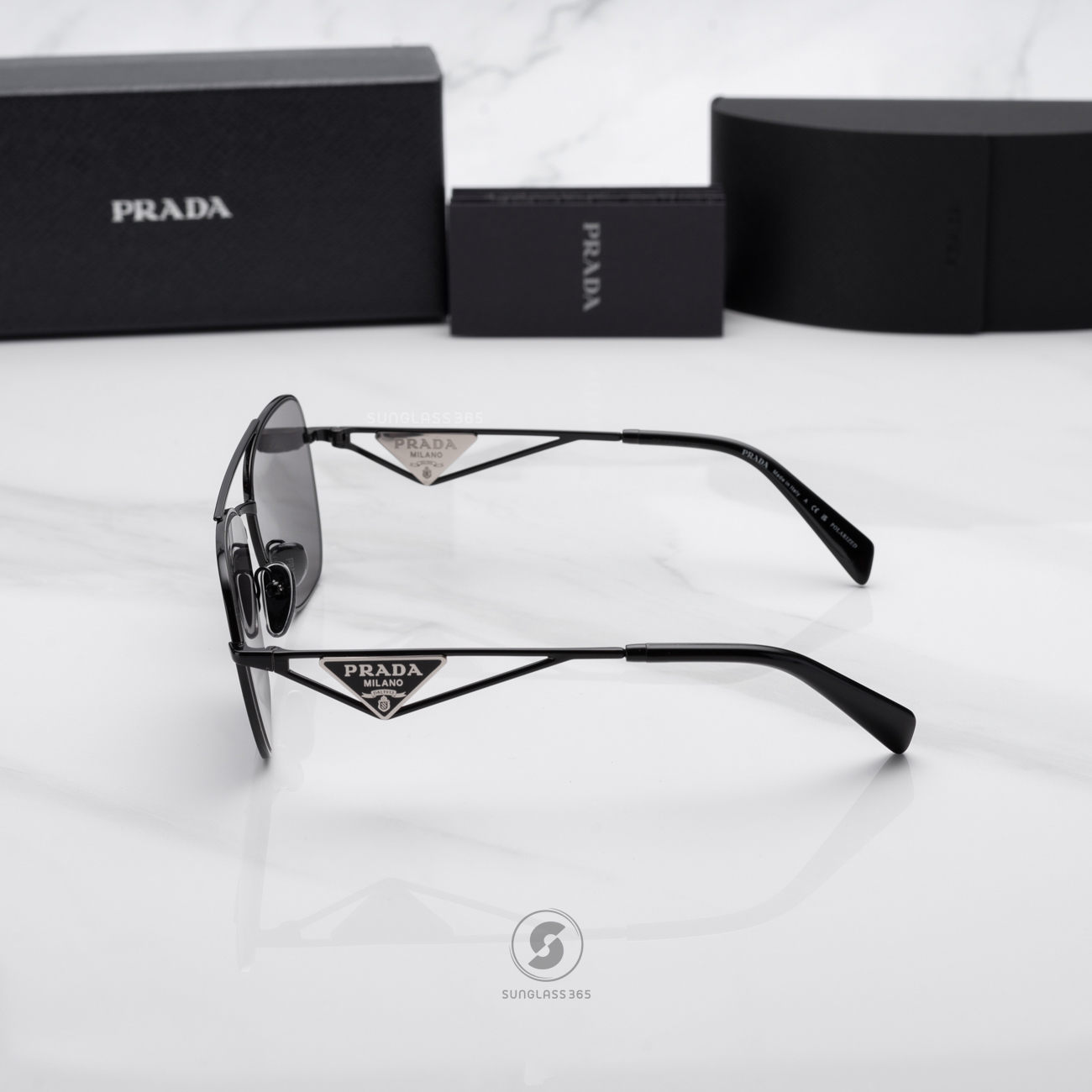PRADA PRA50S 1AB5Z1 Metal Black