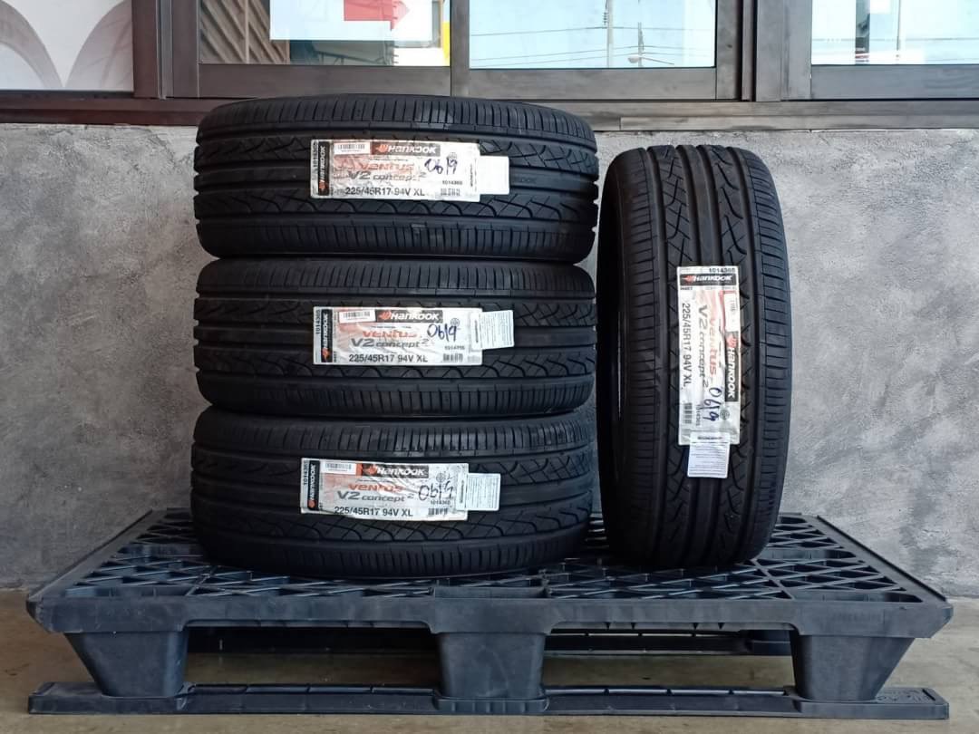 ยางใหม่ HANKOOK V2CONCEPT2 225/45-17 เส้น 2250 เท่านั้น