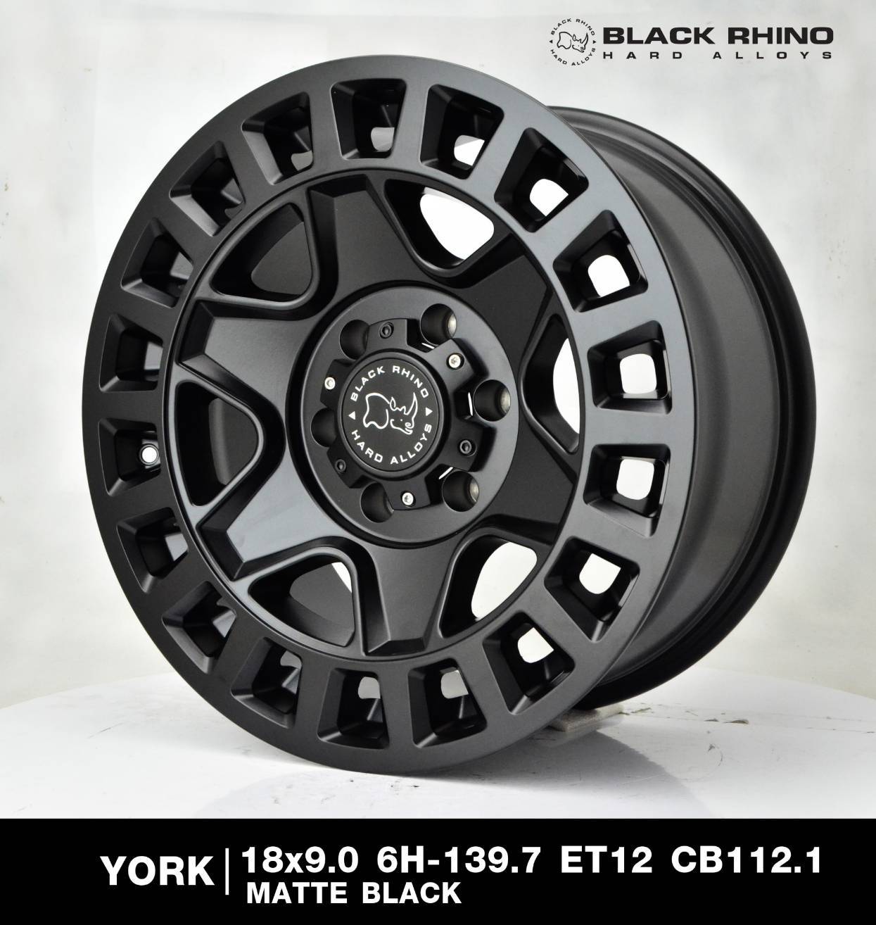 ล้อแม็ก USA. แท้ BLACK RHINO YORK 18x9.0 139.7 ET+12 ราคาพิเศษ