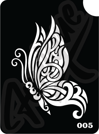 SET 6 Stencil บล็อกสติกเกอร์ รอยสักกากเพชร เพ้นท์กากเพชร กลิตเตอร์ Funique สติ๊กเกอร์ แบบลาย DIY งานประดิษฐ์