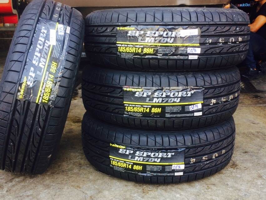 ยางใหม่ DUNLOP LM704 185/65-14 ซื้อ2แถม2 ปี18