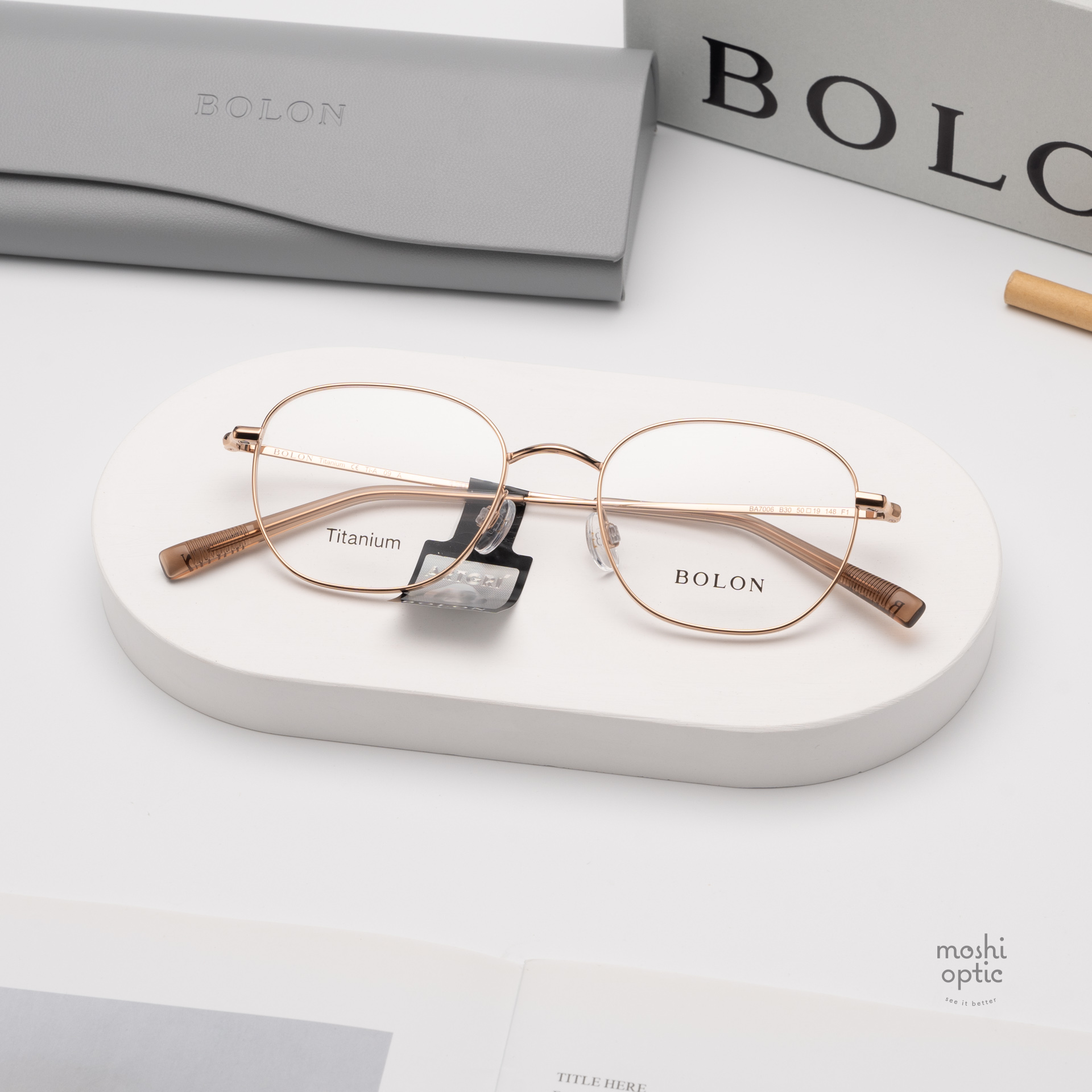 แว่นสายตา BOLON รุ่น BAMBERG BA7006 B30 Rose Gold