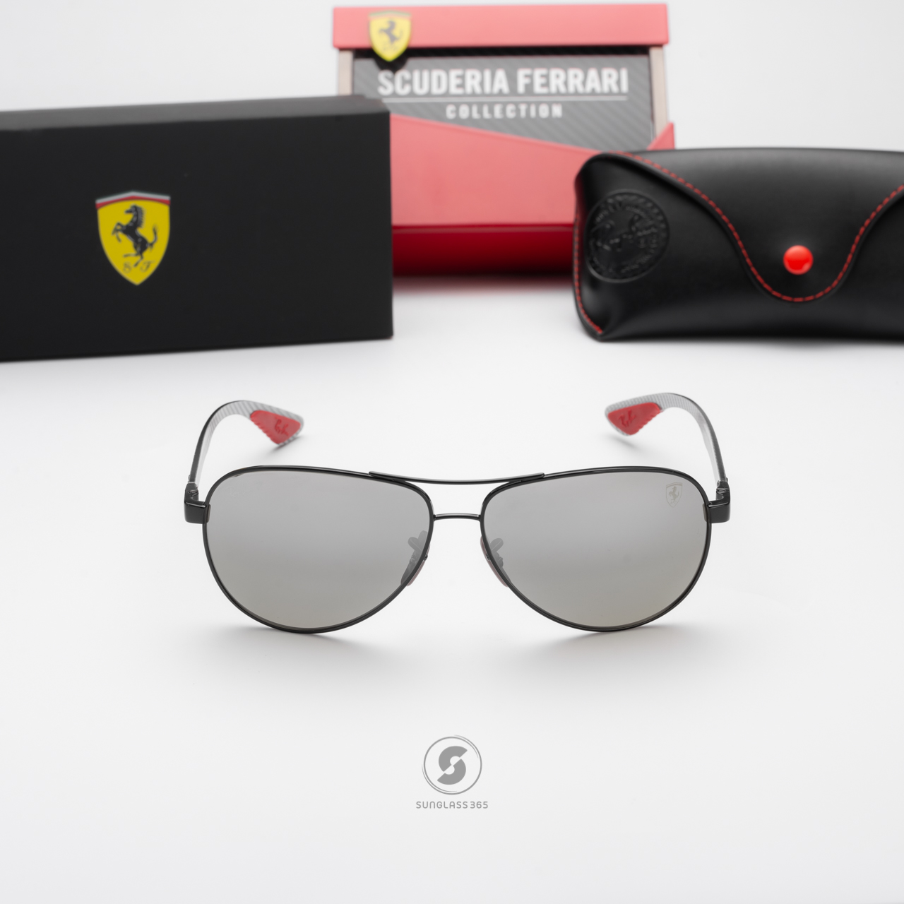 Ray-Ban RB8331M F0095J Ferrari Collection Black Polarized