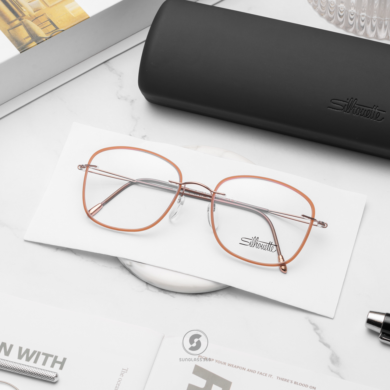 กรอบแว่น Silhouette Lite Spirit Accent Rings Sil-5566 LQ 6041
