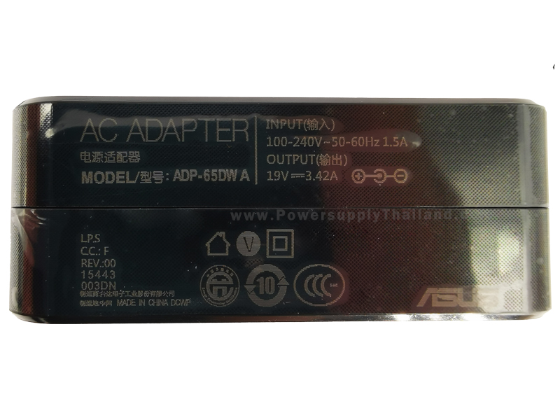 สายชาร์จ Asus 65W 4.0x1.35 ใหม่ คุณภาพดี ราคา พิเศษ AC Adapter ADP-65DWA Asus 65W 19V 3.42A 4.0 มีประกัน