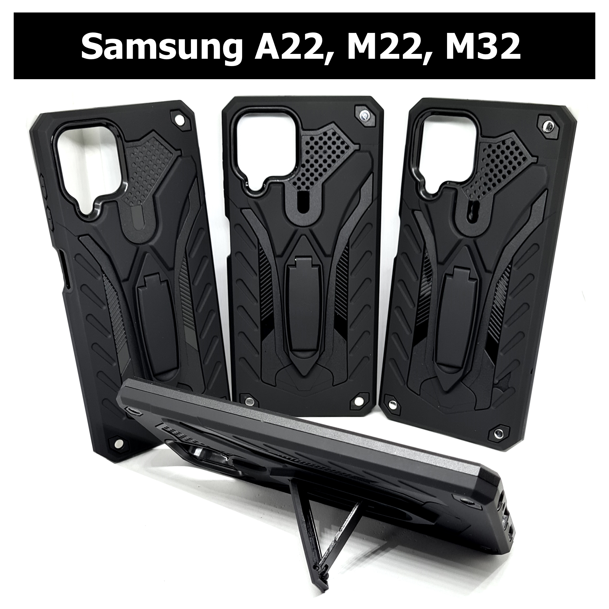 เคส Samsung A22 , M22 , M32 - เคสหุ่นยนต์ กันกระแทก วางตั้งได้