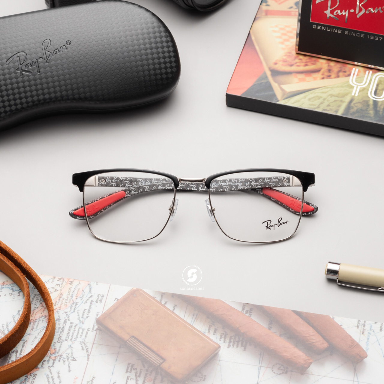 Ray Ban RX8421 2861 Black on Silver