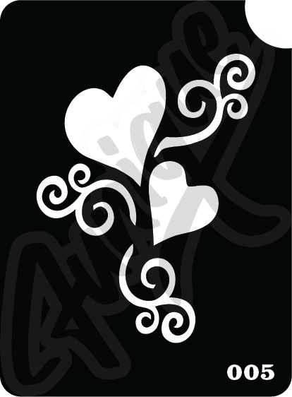 SET 8 Stencil บล็อกสติกเกอร์ รอยสักกากเพชร เพ้นท์กากเพชร กลิตเตอร์ Funique สติ๊กเกอร์ แบบลาย DIY งานประดิษฐ์