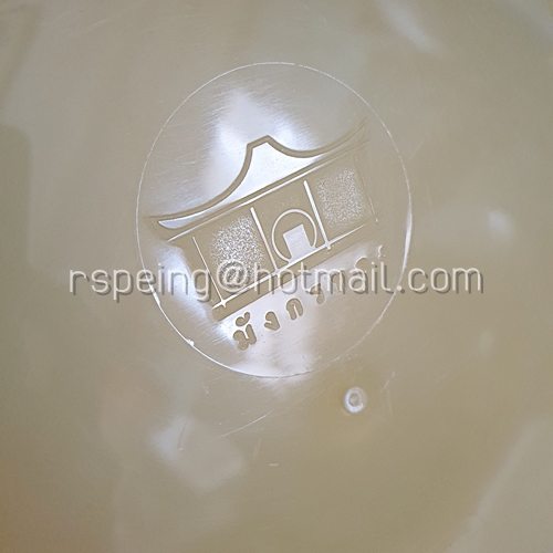 กล่องขนมไหว้พระจันทร์ (พลาสติก) สีเหลืองขุ่น มังกรทองภัตตาคาร