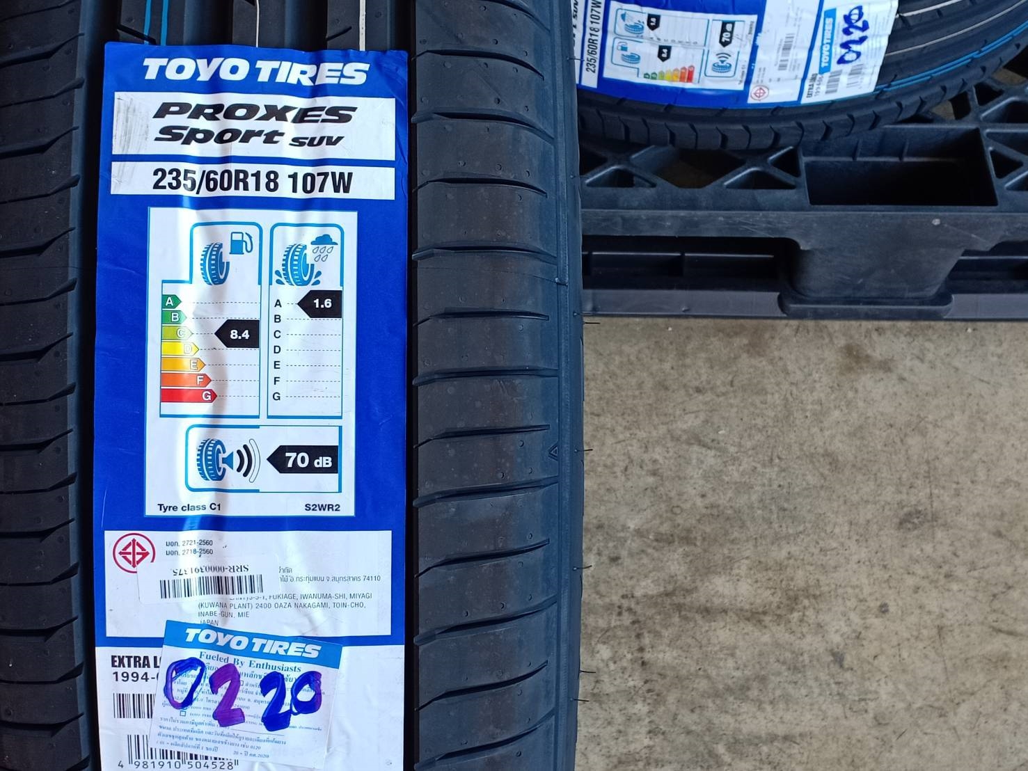 TOYO 235/60R18 PROXES SPORT SUV 107W MADE IN JAPAN