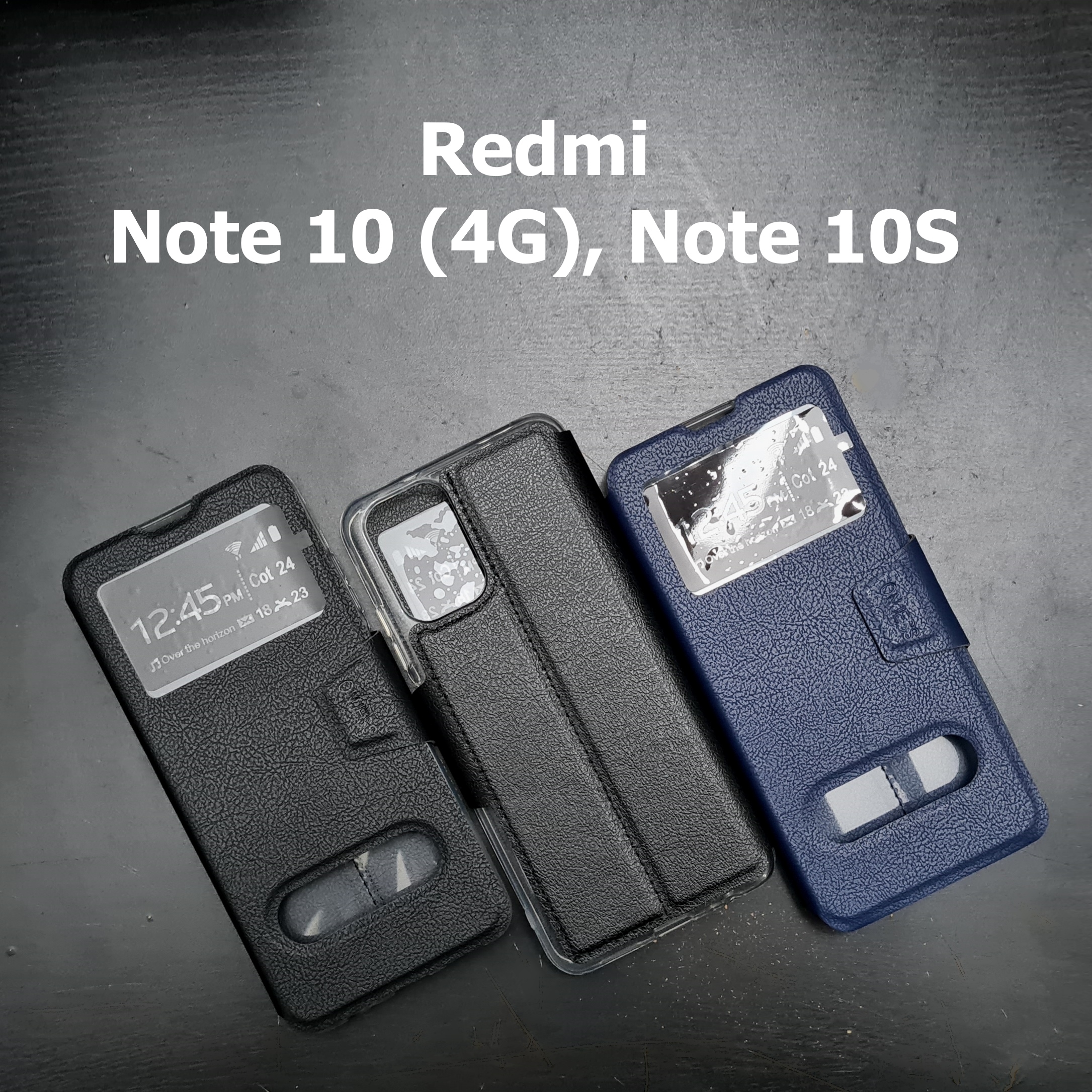 เคสฝาพับ Redmi Note 10, Note 10S - โชว์เบอร์ วางตั้งได้