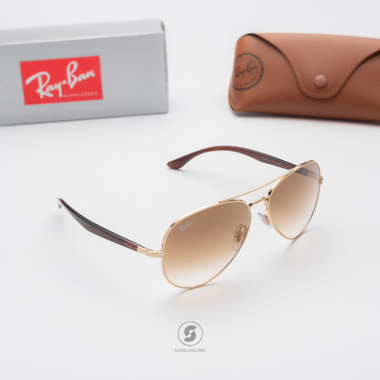 Ray Ban RB3675 001/51 Gold Light Brown
