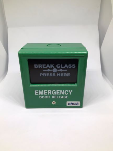 Emergency Break Glass (สีเขียว) ยี่ห้อ ELock