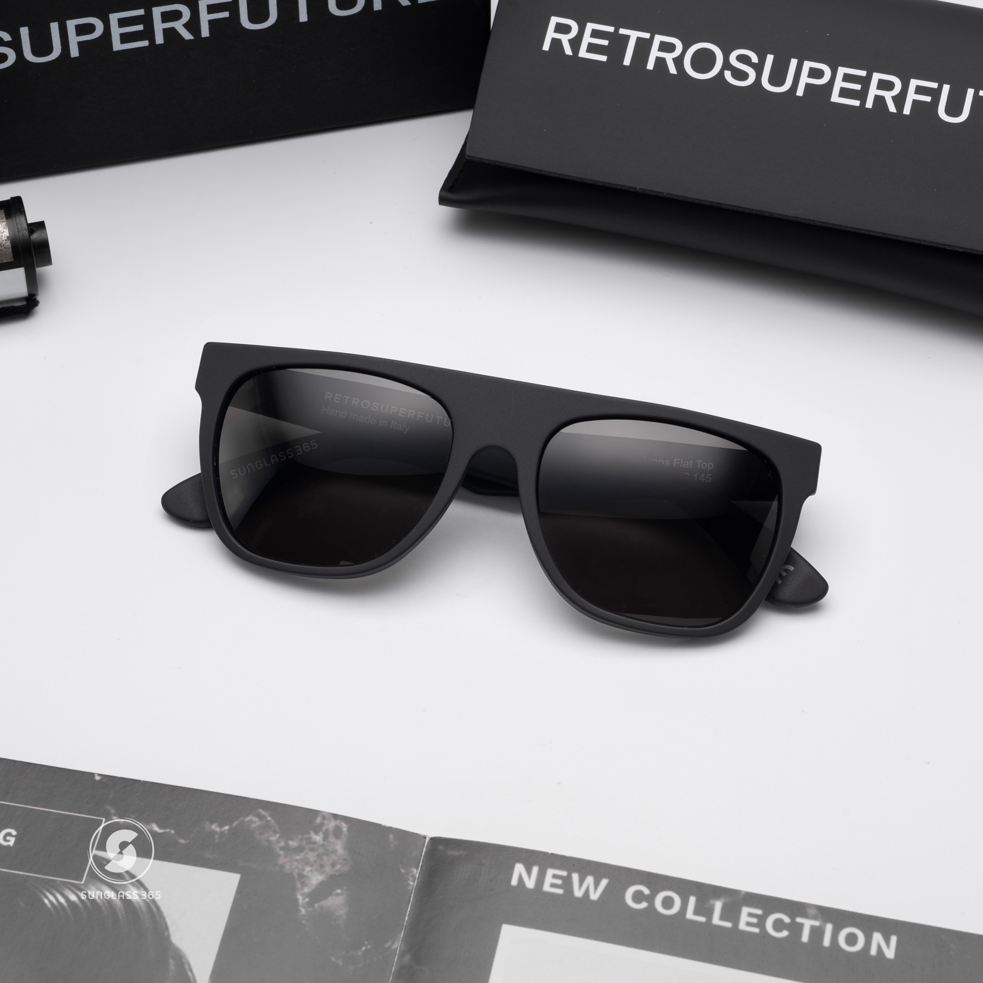 แว่นกันแดด SUPER SP RJ4 RSF Icons Flat Top Black Matte