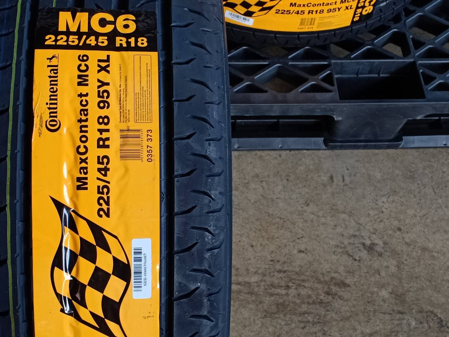CONTINENTAL 225/45R18 CONTACT MC6 95Y XL MADE IN MALAYSIA