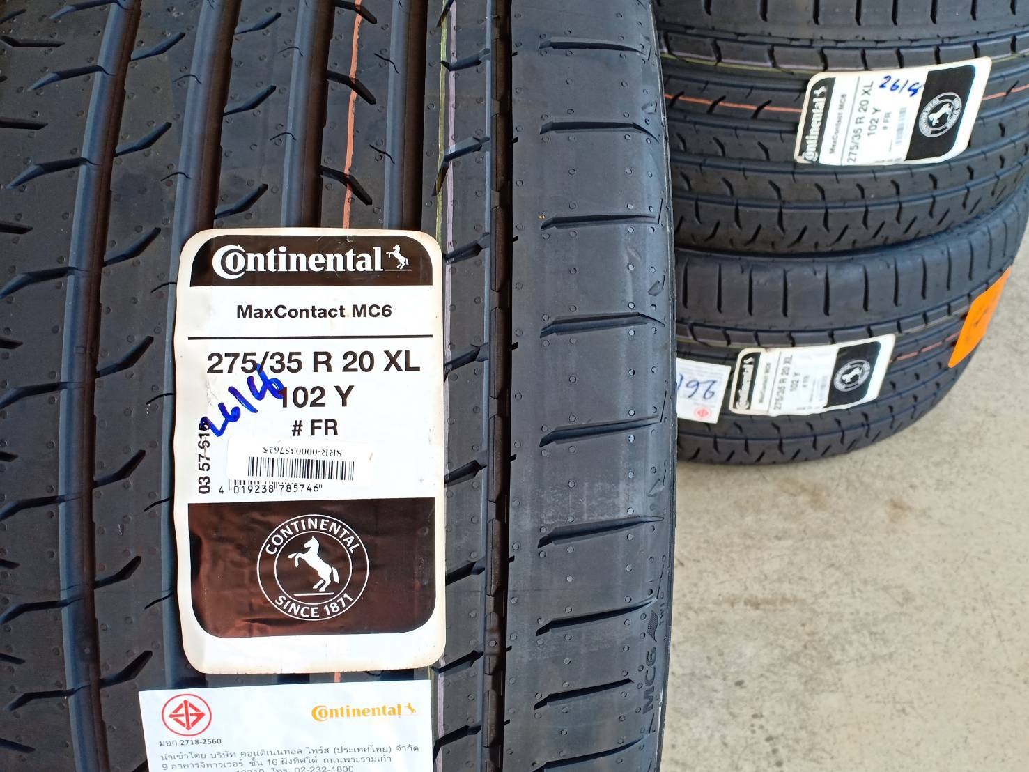 CONTINENTAL MC6 275/35-20 ปี18 ลดราคาพิเศษ