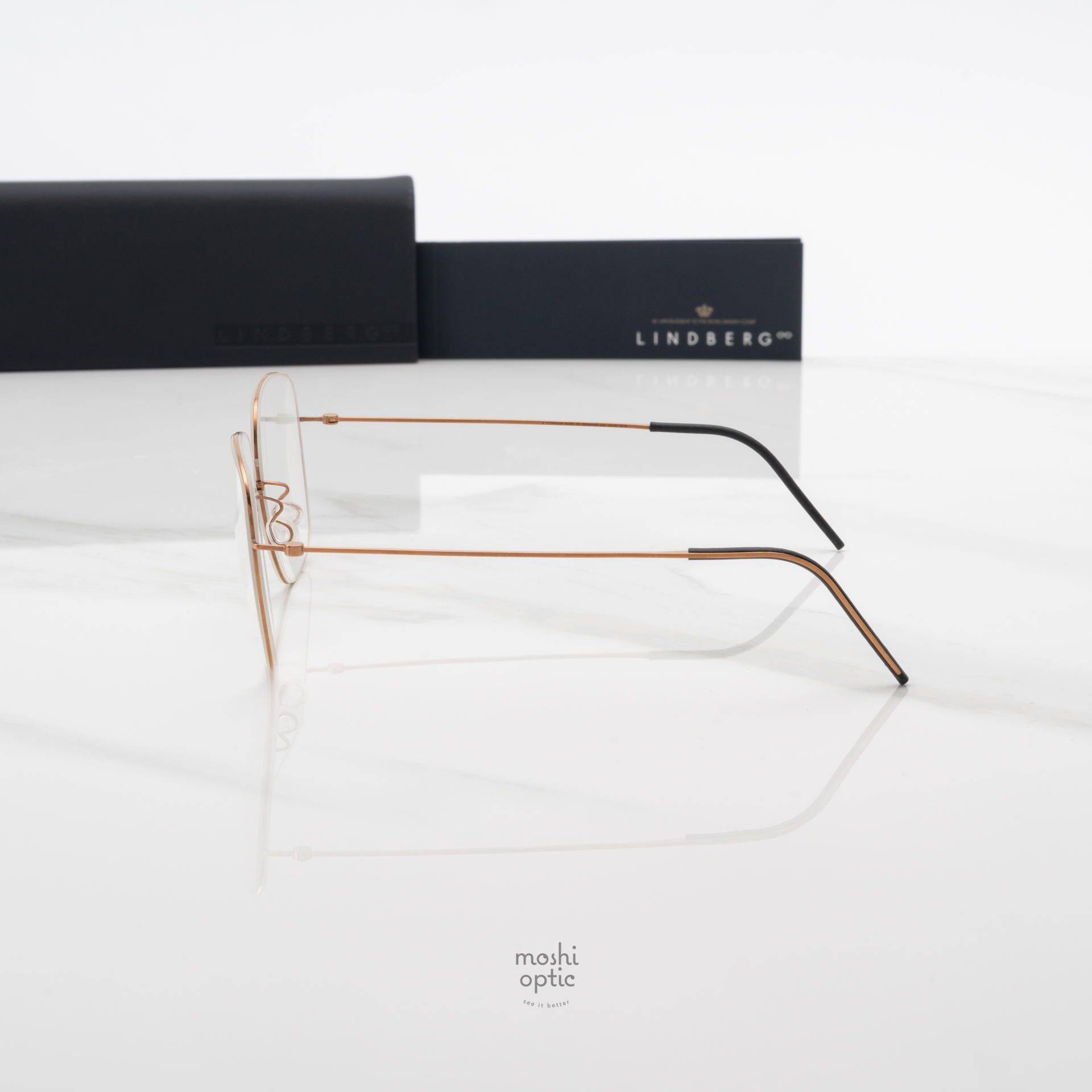 แว่นสายตา Lindberg Thintanium 081 1505L 5544 T850 PU15