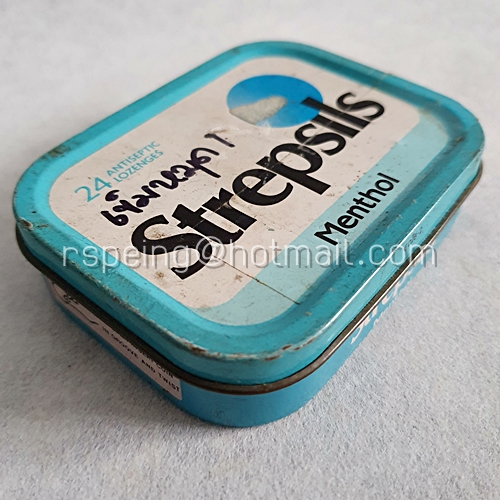 กล่องยาอม Strepsils Menthol