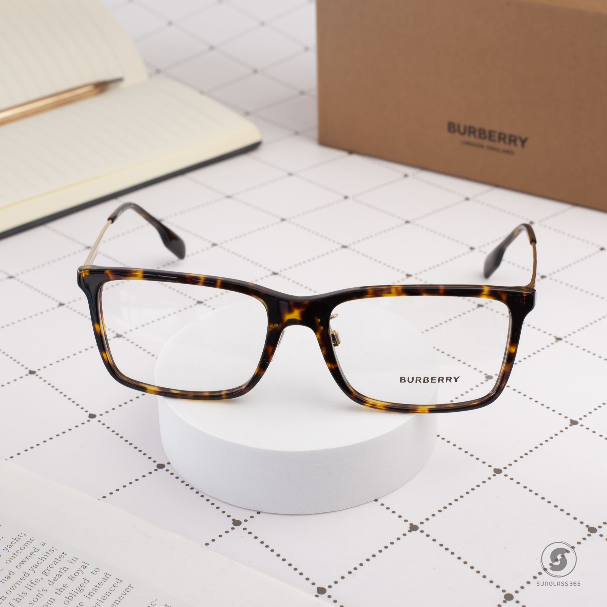 BURBERRY Harrington BE2339F 3002 Dark Havana