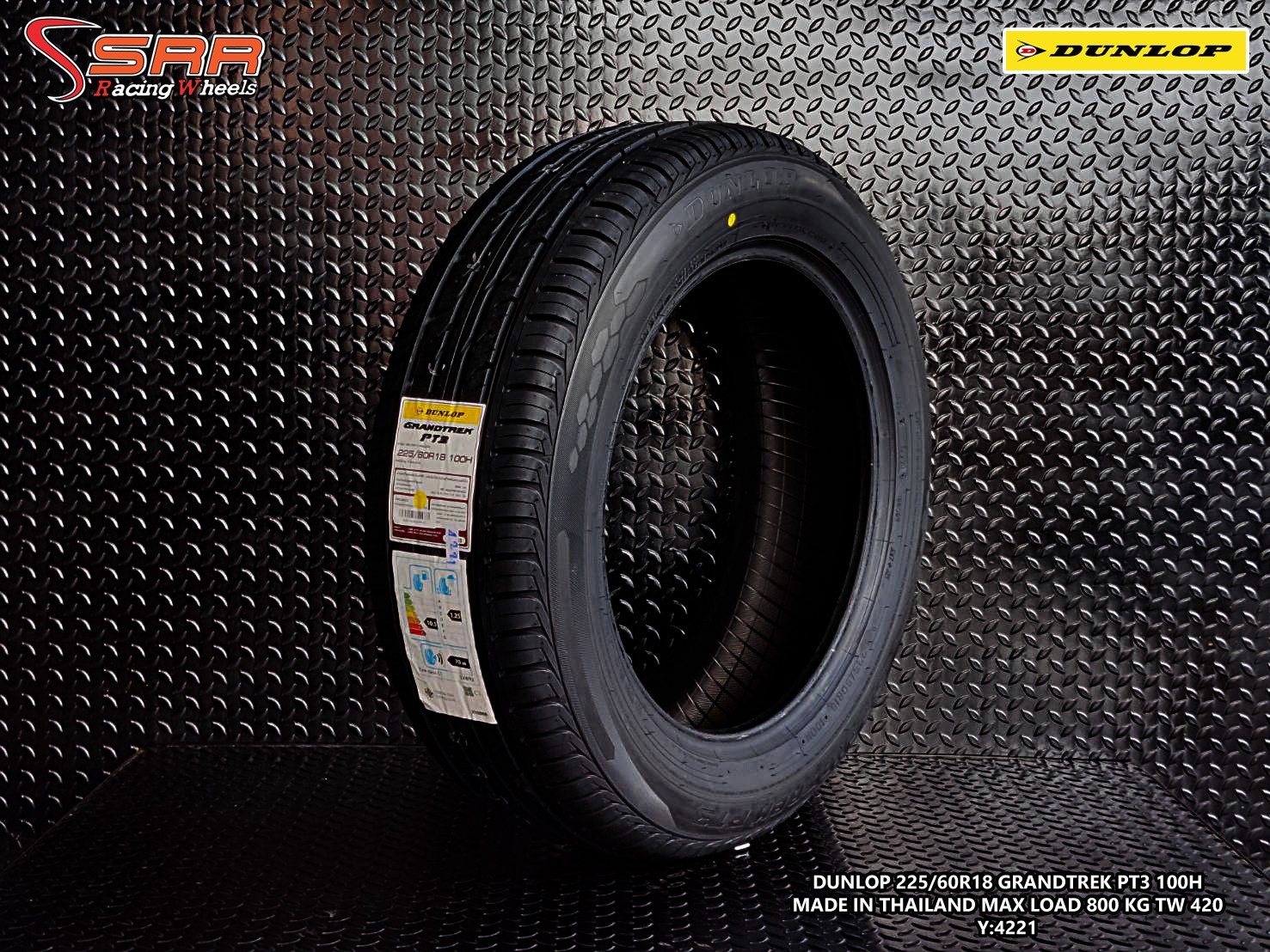 DUNLOP GRANDTREK PT3 225/60R18 ปี2021 ราคาถูก