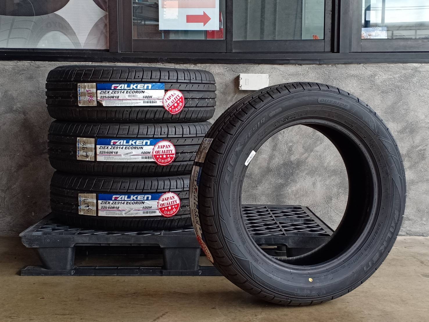 FALKEN 225/60R18 ZIEX ZE914 ECORUN 100H MADE IN THAILAND