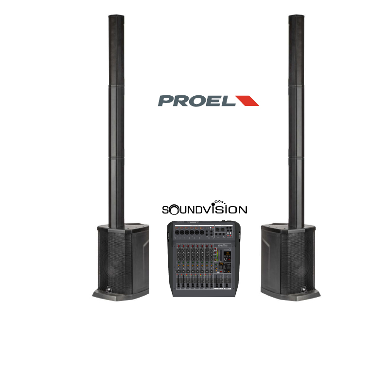 ชุดเครื่องเสียงโมบาย PROEL SESSION 1 + AMX-10