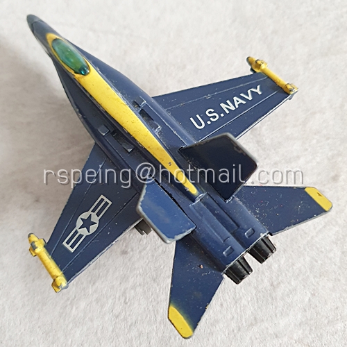 เครื่องบินโมเดลโลหะ Fighter Jet U.S. Navy สีน้ำเงินเข้ม