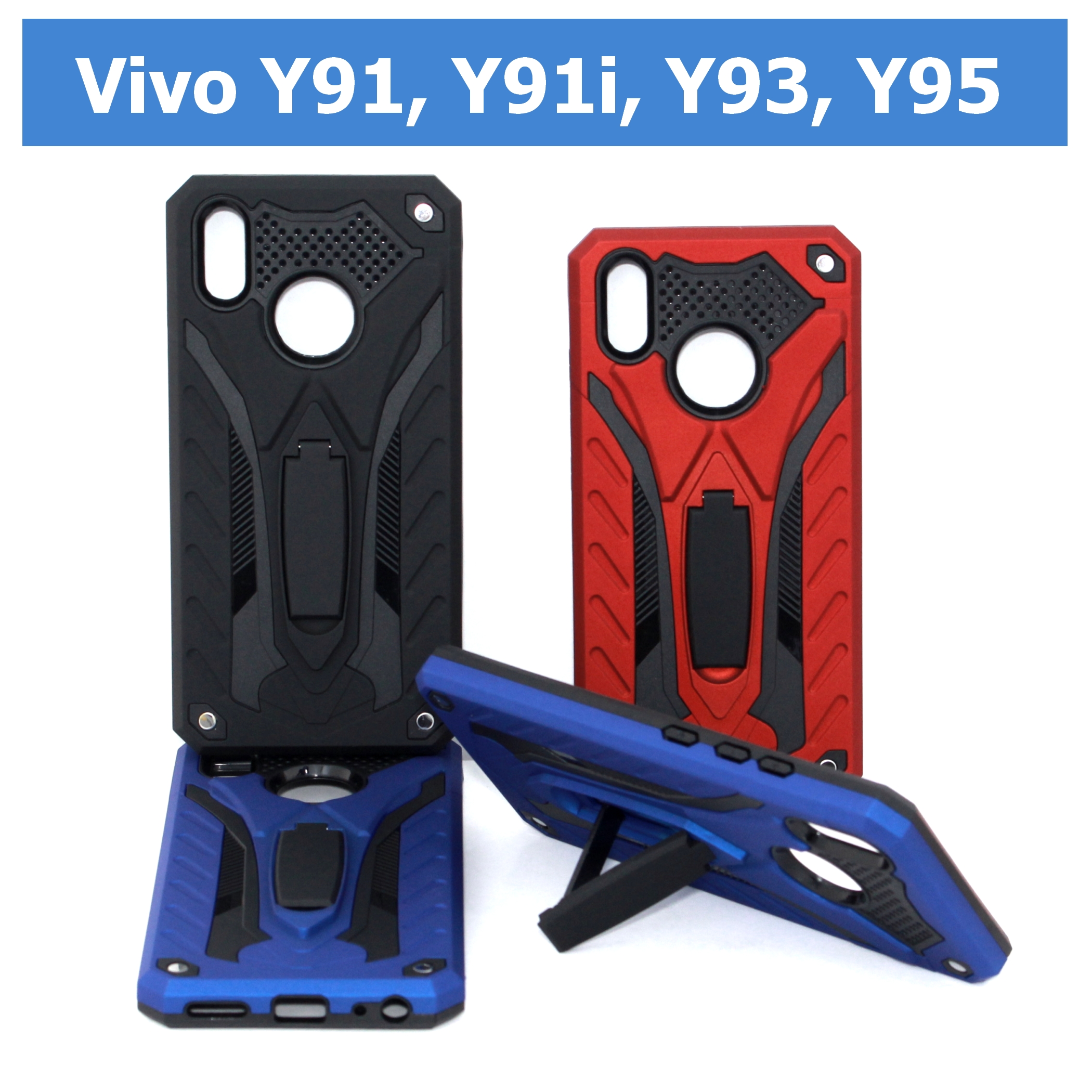 เคส Vivo Y91, Y91i, Y93, Y95 - เคสหุ่นยนต์ กันกระแทก วางตั้งได้