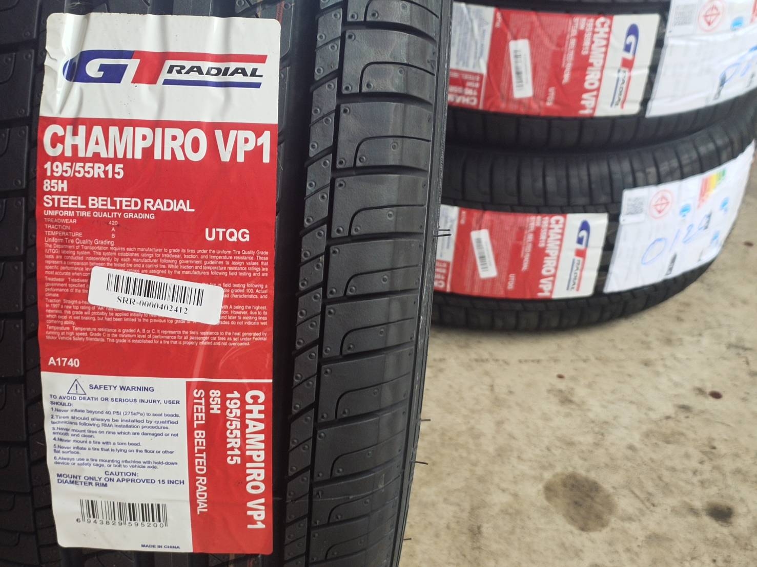 GTRADIAL 195/55R15 CHAMPIRO VP1
