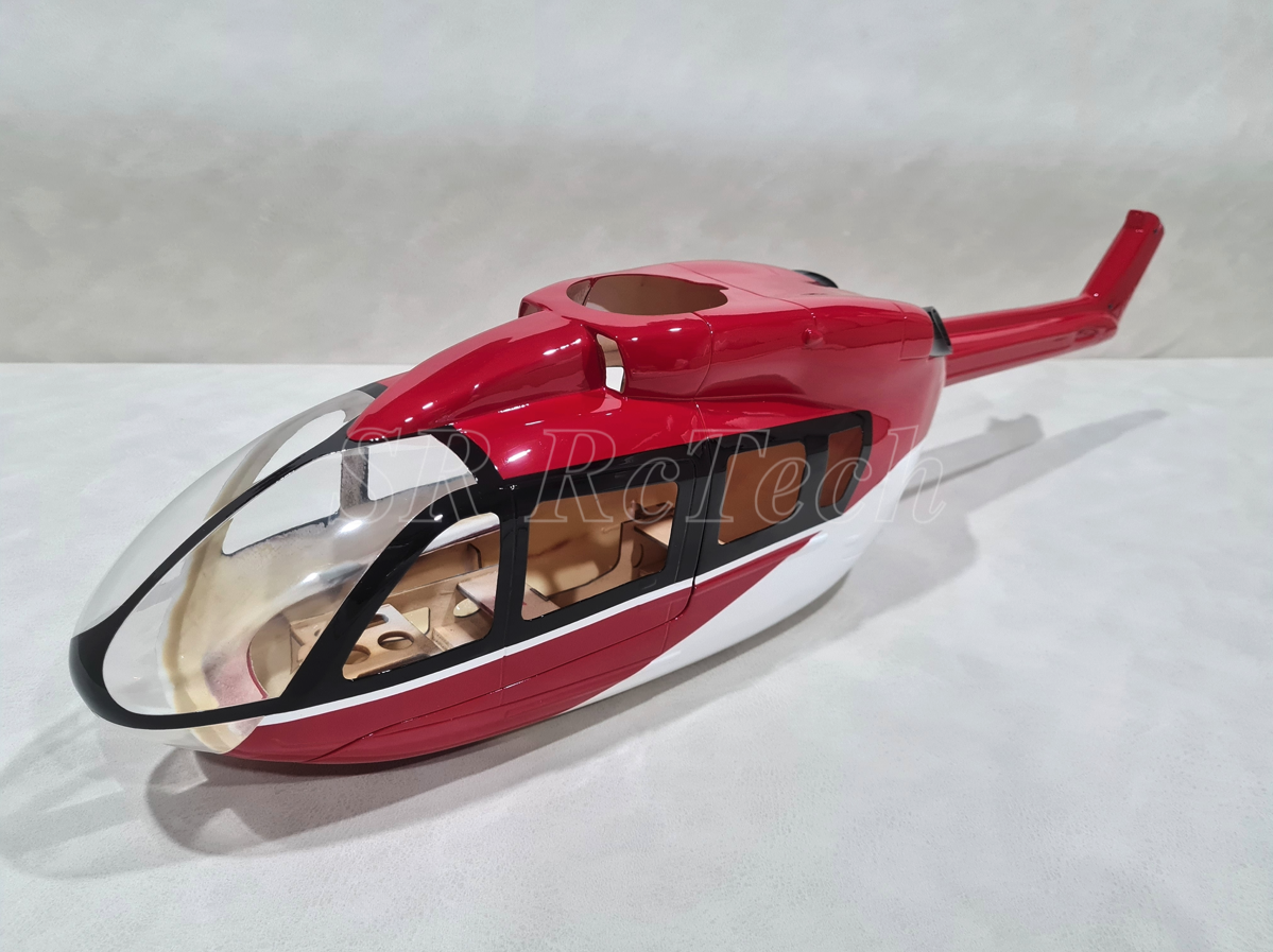 450- EC145 Red Canadian with Belt Tail gear box