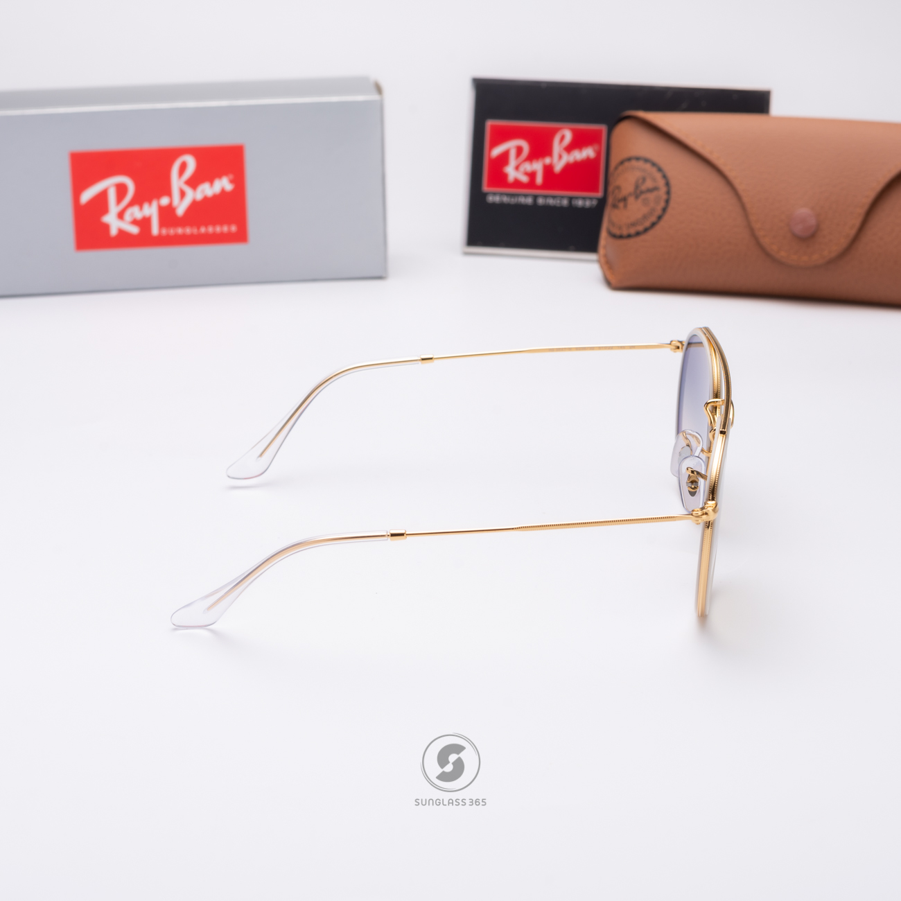 Ray Ban RB3647N 923632 Gold Clear Gradient