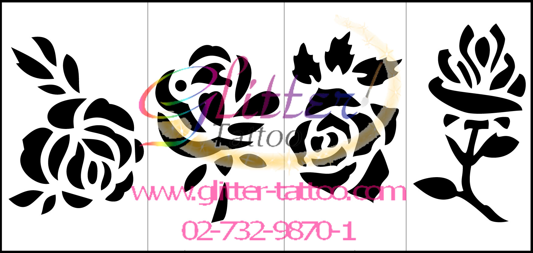 แบบลายกุหลาบ 3 (ชุด)