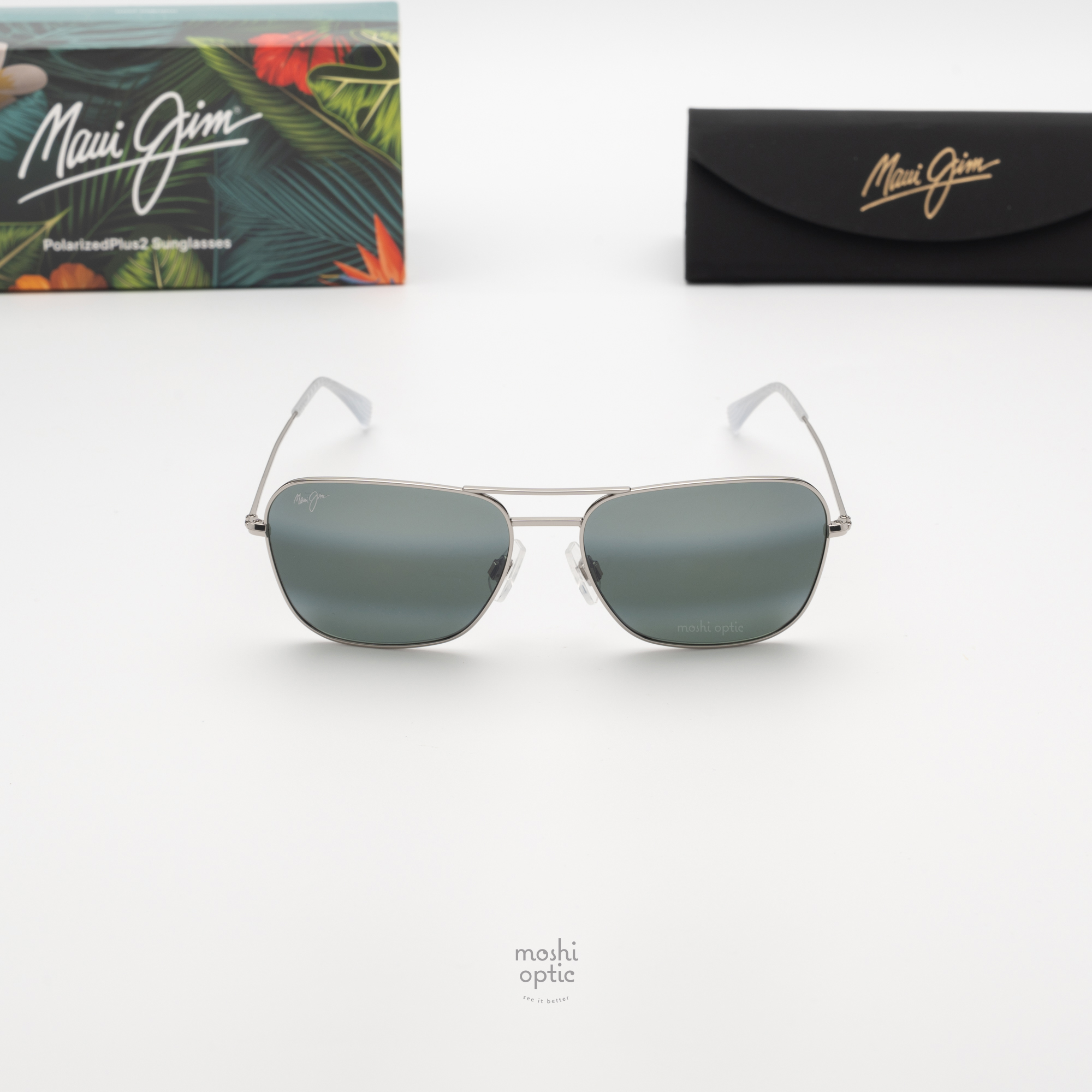 แว่นกันแดด Maui Jim Na'auao XL MJ H675 17 Neutral Grey Maui Pure