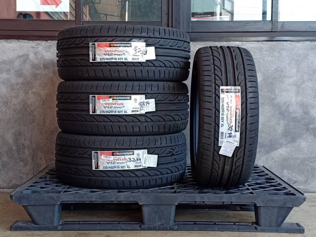 ยางใหม่ HANKOOK V12EVO2 225/40-18 เส้น 2500 เท่านั้น