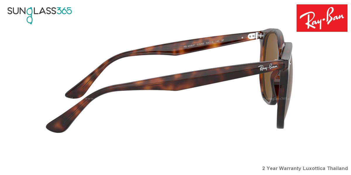 Ray Ban RB4306F Hexagonal 710/83 Brown Polarized