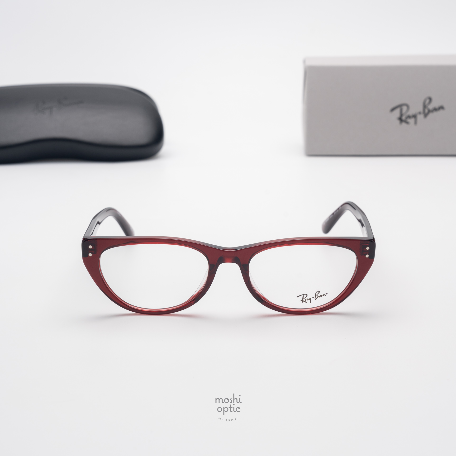 Ray-Ban RX5449D 8464 Transparent Bordeaux
