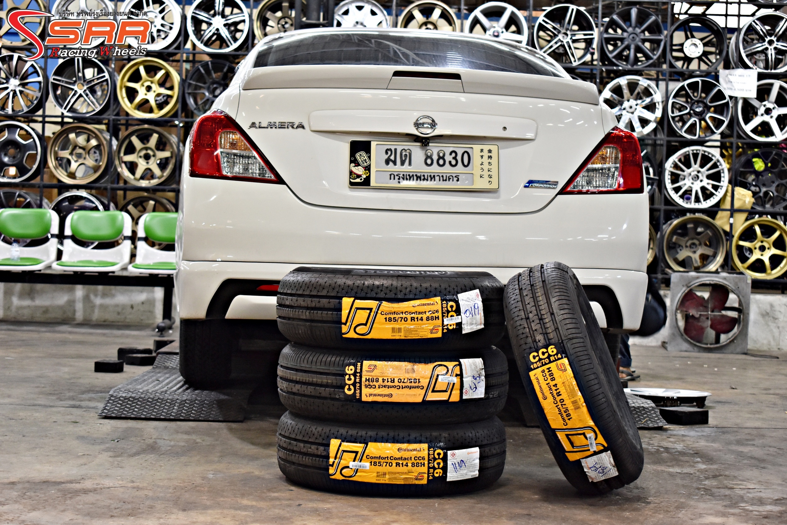 ยางใหม่ CONTINENTAL CC6 185/70-14 ปี19 ลดราคาพิเศษ