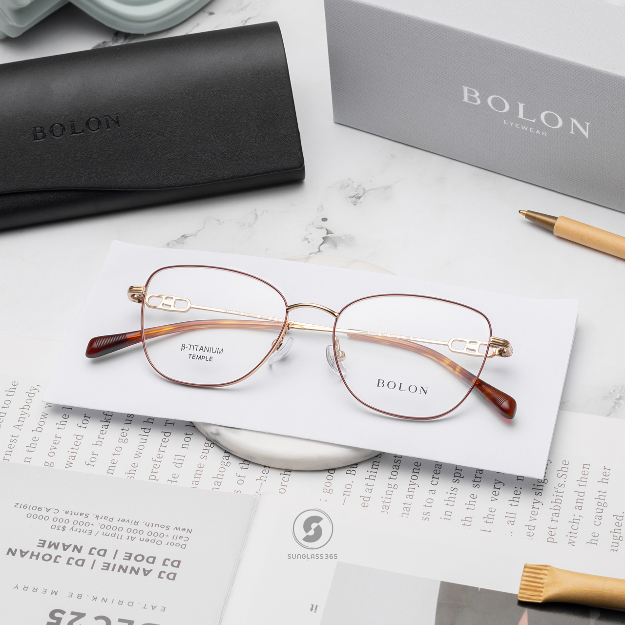 แว่นสายตา BOLON รุ่น BH7008 B63 Havana Gold