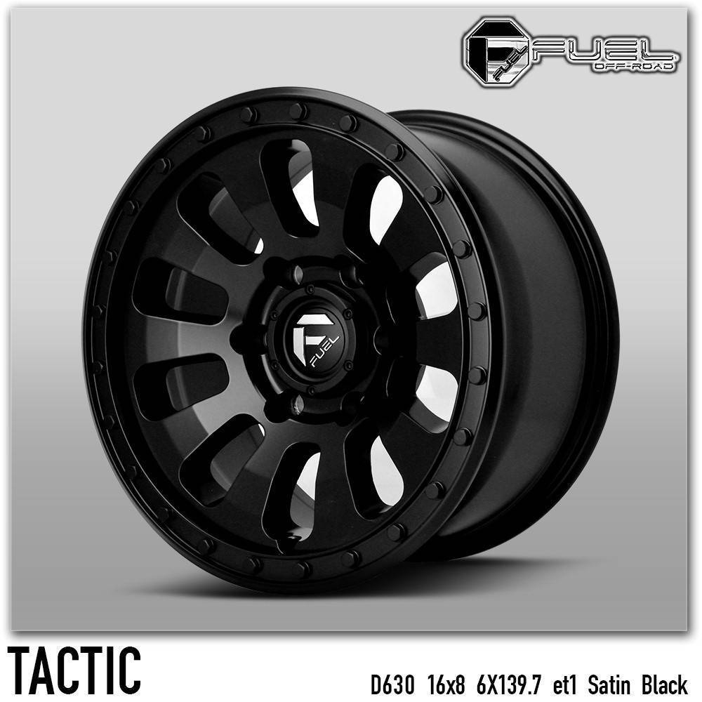 FUEL TACTIC D630 16x8.0 offset+1 PCD 6x139.7