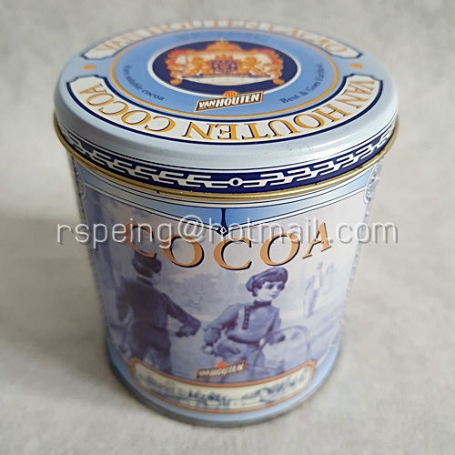 กระป๋อง Van Houten Cocoa สีฟ้า (ขนาด 230g)