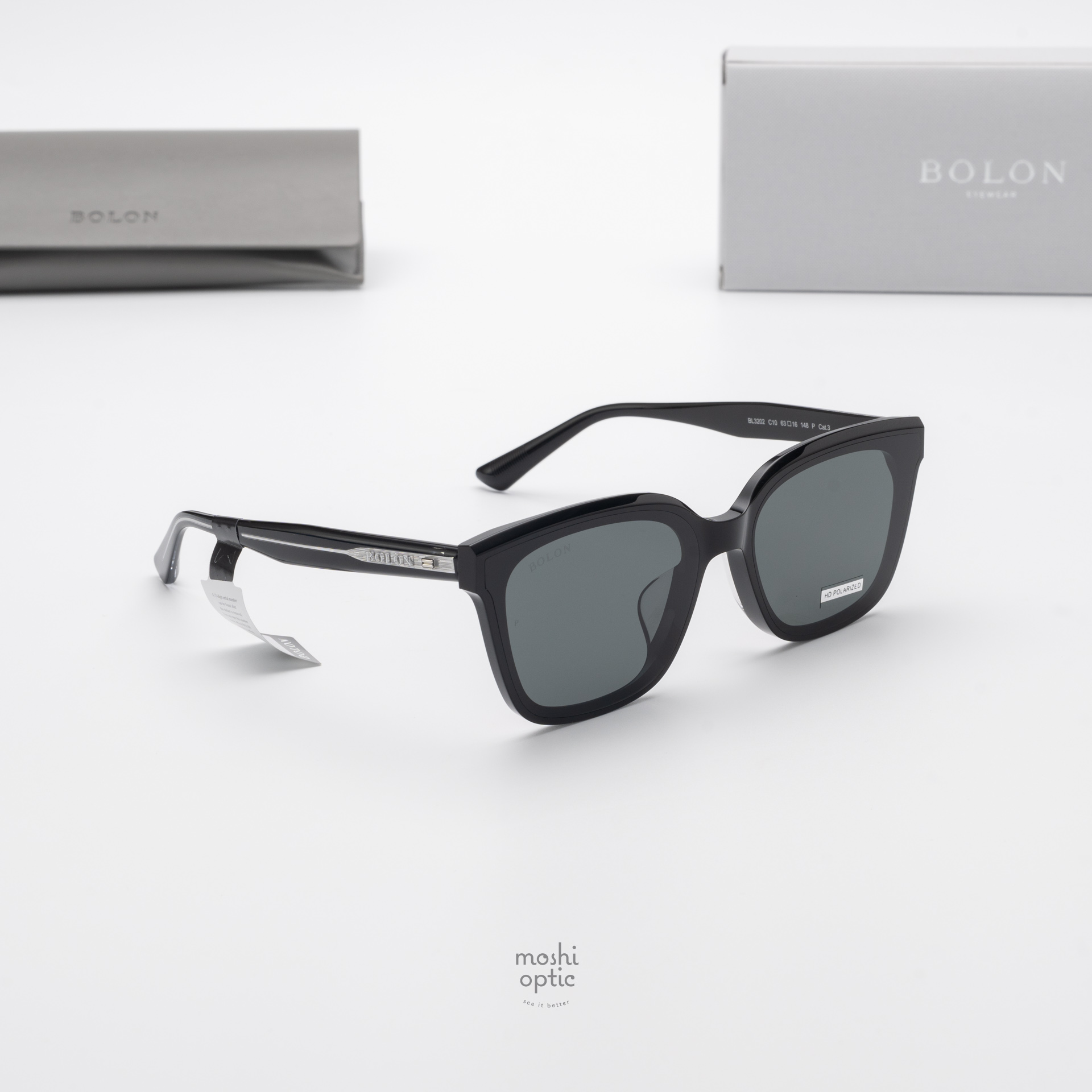 แว่นกันแดด BOLON รุ่น BL3202 Hallstatt C10 Shiny Black