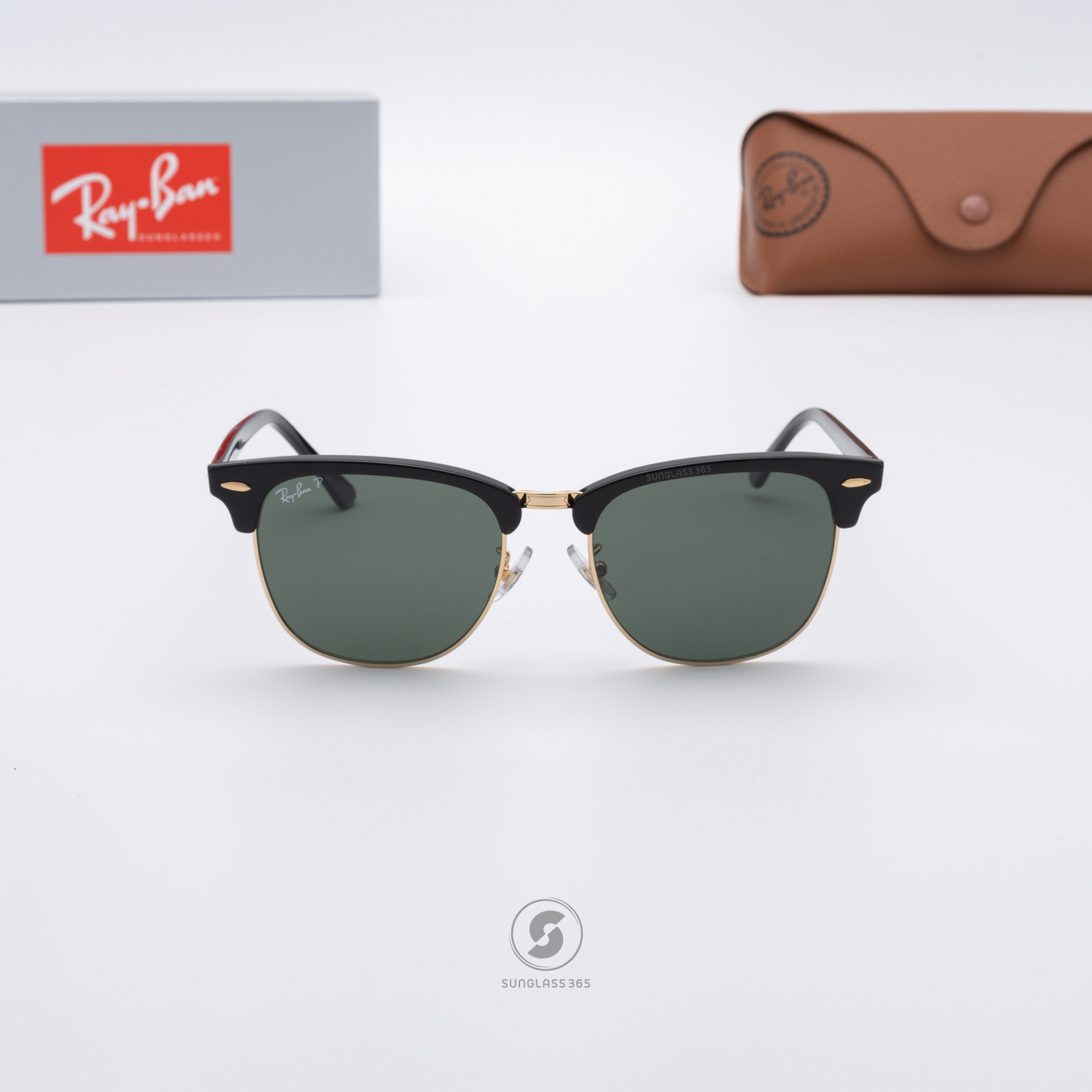 Ray Ban RB3016F 901/58 Clubmaster Polarized lenses