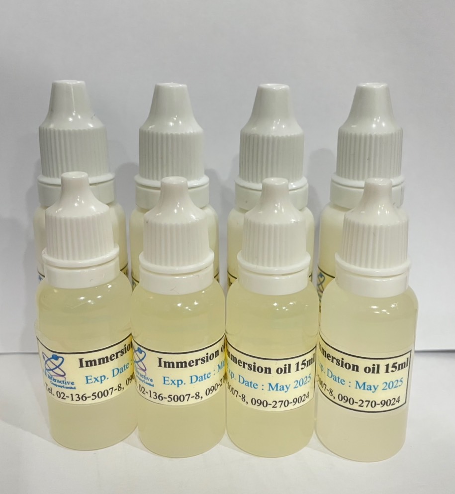 น้ำยาเช็ดเลนส์ 15 มล. (Immersion oil 15ml)